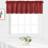 Waffle Weave Curtain Valance 60 x 15 inches White One Panel 3