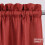 Waffle Weave Curtain Valance 60 x 15 inches White One Panel 4