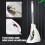 Ergonomic Handle Toilet Brush Set with Ventilated Base Modern 6