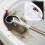Ergonomic Handle Toilet Brush Set with Ventilated Base Modern 7
