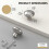 4Pcs Cabinet Door Handle Dresser Pulls Modern Drawer-Chrome 5