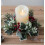 Artificial Christmas Candle Ring with Red Berries and Snowy 3