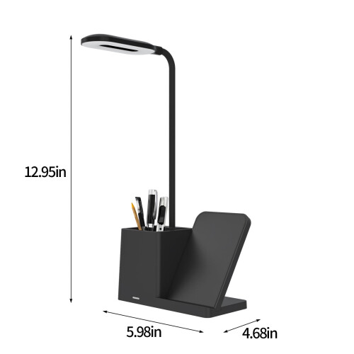 MERILER LED Smart Desk Lamp with Wireless Charging 15W 2