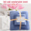 Godom bath towel set coral velvet 2-piece 4