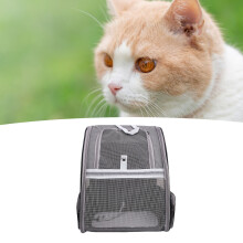 Haustier-Tragetasche-Rucksack Grau Faltbar 43 30,5 cm