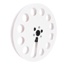1/4-Zoll 7-Zoll Leere Bandspule Weißes ABS 12-Loch-Nabe