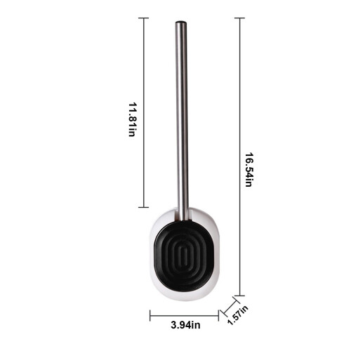 Escova de vaso sanitário Kayannuo com cerdas de silicone e cabo longo. 2