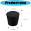 Pack of 6 Black Rubber Stoppers Flexible Rubber Texture for 3