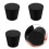 Set of 6 Multipurpose Black Tapered Rubber Stoppers Stable 4