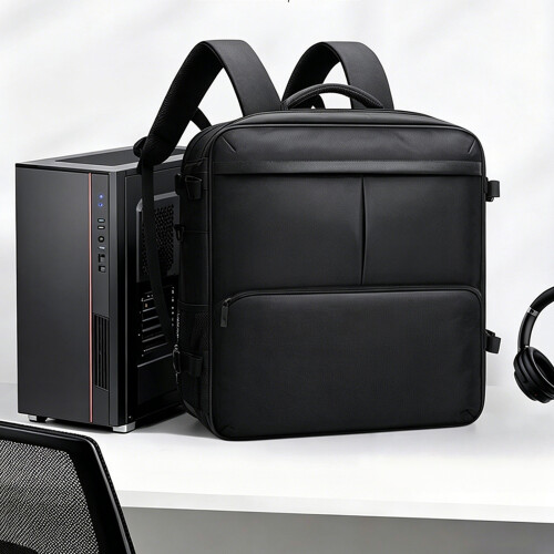 Desktop Computer Host Backpack Padded Shoudler Bag for 15.6Inch 2