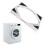 Stackable Washer Dryer Kit Having Hooks For Small Appliances 4