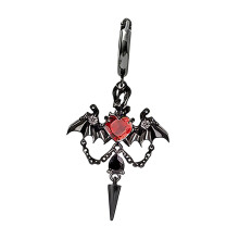 Trendy Bat Shaped Dangle Earrings With Moving Fringes Perfect