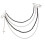 Statement-Hip-Hop-Schmuck mit beweglichen Kristallperlenketten-B 1