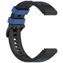 Smartwatch Straps Belt Scratch-Resistant-black dark blue 26mm