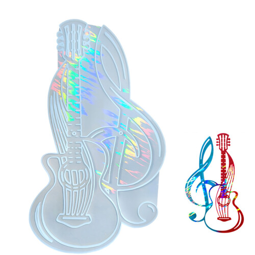 DIY Silicone Guitar Note Wall Decoration Mold Guitar Note Wall