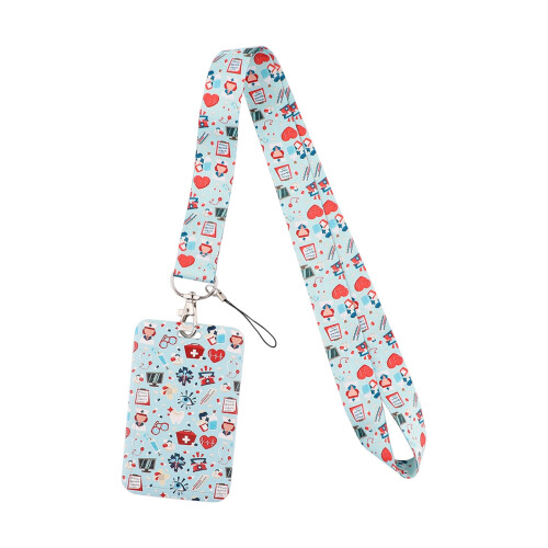 Polyester Retractable Lanyard With ABS Card Case For Offices-5