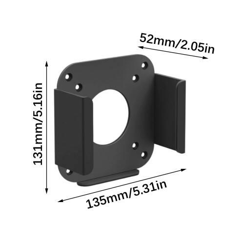 Black Metal Under Desk Mount For Mini Includes All Installation 2
