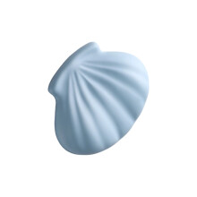 Ergonomic Shell Mouse Wrist Rest Soft Silicone Desk Wrist-Blue