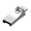 Lecteur de carte universel TF Microed avec connecteurs-Argent 1