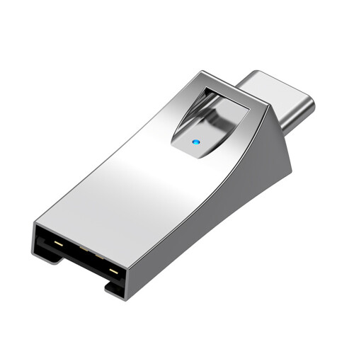Universeller Kartenleser vom Typ C und USB A für schnelle-Silber