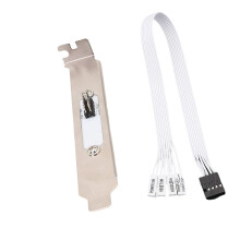 Externe Power-Reset-Schalter mit 30 cm langem Kabel und-Weiß