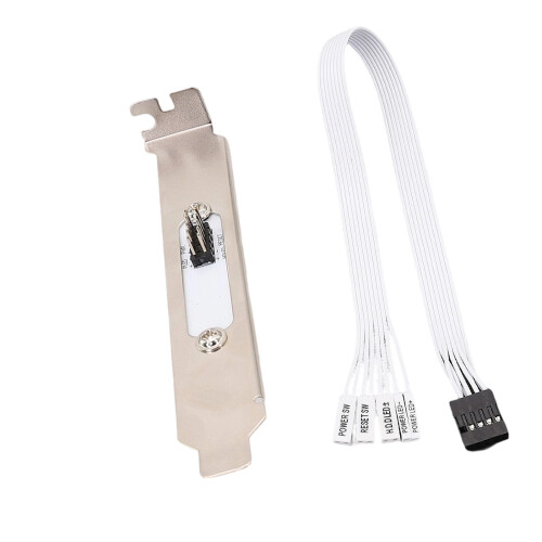 Externe Power-Reset-Schalter mit 30 cm langem Kabel und-Weiß