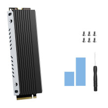 Aluminiumlegierungen M.2 2280 SSDs Kühlkörper mit-Schwarz