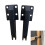 Pair Strong Metal Screen Door Closer Brackets Suitable-Black 3