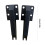 Pair Strong Metal Screen Door Closer Brackets Suitable-Black 4