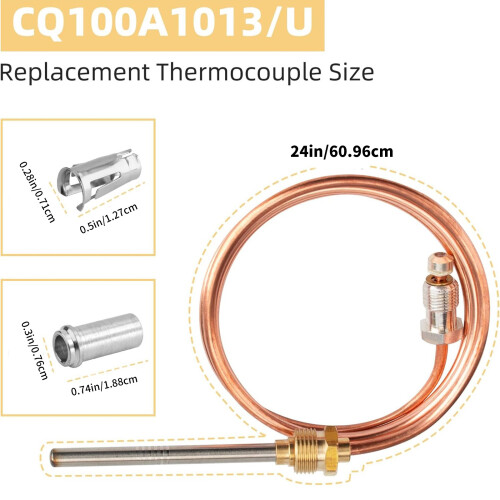 CQ100A1013/U Thermoelementsensor Universal Gasöfen Thermoelement 2