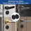 Couvercles de trous de serrure de porte en acier inoxydable, 2 2
