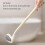 Practical Wall Mount Toilet Brush with Soft-Creamy yellow 5