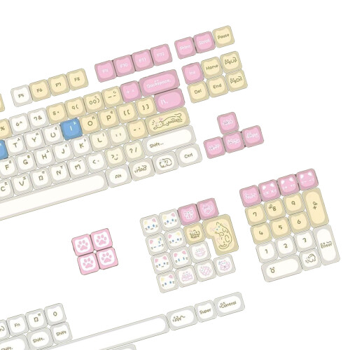 Complete 148 Keycap Collection With Charming Candy Color-Korea