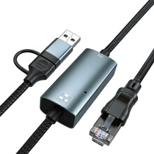 Flexibler USB- und Typ-C-zu-RJ45-Anschluss, ideal für den Büro-