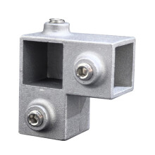 Adaptateur de tube carré en alliage d'aluminium,-30x30 3 voies