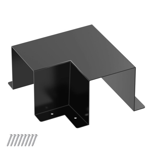 Coude plat de remplacement de 4x4 pouces, couverture de-Noir