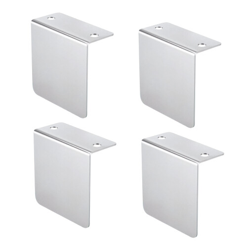 Supports de plaque d'immatriculation en métal robuste, 4 pièces,