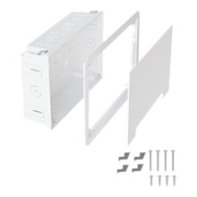 Recessed TV Outletand Networks Enclosure Structured Wiring