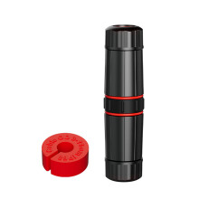 Wasserdichter Nylon-RJ45-Koppler unterstützt Cat6-Schwarz