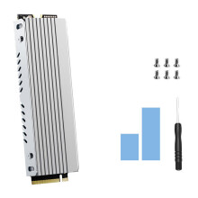 Aluminum Alloys M.2 2280 SSDs Heatsink With Advanced-silver