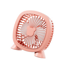 Mignon petit ventilateur électrique USB de bureau, pour-Rose