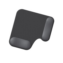 Ergonomic Double Supports Gels Wrist Rest Mouse Pad With-Black
