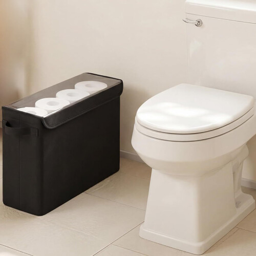Bathroom Storage Container Folding Toilet Paper Storage Baskets 1