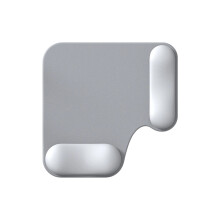 Memory Foams Gels Mouse Pad With Wrist Supports For Gamers-Gray