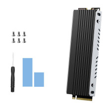 High Performances Aluminum M.2 2280 SSDs Heatsink For-Black