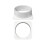 Professional PVC Air Vent Flange Joint Plastic Wall-White 3 1