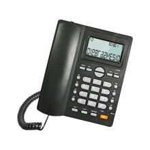 Bürotelefon mit sichtbarer Anruferinformationsanzeige und