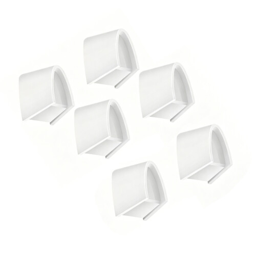 6Pcs Replacement Dimmer Knob Suitable For Home Lighting-White