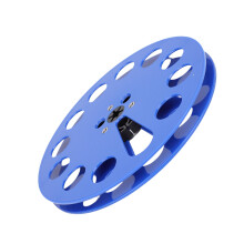 1/4-Zoll 7-Zoll-Aufwickelspule Blau, 12 Löcher