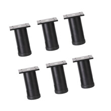 6-pack moderne aluminium bedframeverhogers, robuuste-Zwart